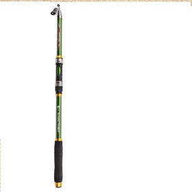 2.1M -3.6M Carp Fishing Rod Feeder Hard FRP Carbon Fiber Telescopic Fishing Rod Fishing Pole (Option: Green-2.1)