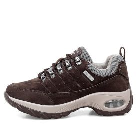 Sneakers Air Cushion Sole Casual Shoes (Option: Brown-40)