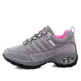 Sneakers Air Cushion Sole Casual Shoes (Option: Grey rose red-39)