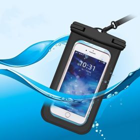 1pc Waterproof Cell Phone Pouch; Universal Sealing Case For Beach Swimming (Color: Green)