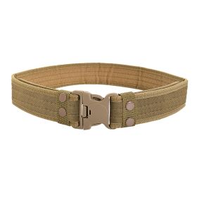 1pc Men's Outdoor Canvas Belt 2 Inch Wide Plastic Buckle Military Tactical Waist Belt Work Belt (Color: Color No.5)