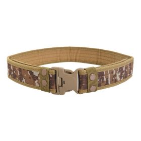 1pc Men's Outdoor Canvas Belt 2 Inch Wide Plastic Buckle Military Tactical Waist Belt Work Belt (Color: Color No.8)