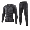 Men's Thermal Underwear Fleece Lined Performance Fleece Tactical Sports Shapewear Thermal Set