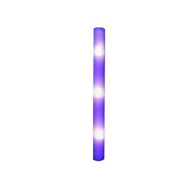 10Pcs Glow Sticks Bulk Colorful LED Foam Stick Cheer Bar Party Foam Glitter Glow Sticks Portable Luminous Atmosphere Party Props (Color: Always light-purple)