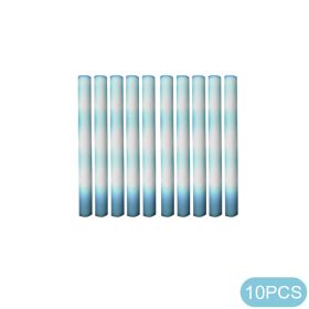 10Pcs Glow Sticks Bulk Colorful LED Foam Stick Cheer Bar Party Foam Glitter Glow Sticks Portable Luminous Atmosphere Party Props (Color: Always light-white)