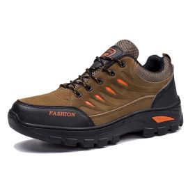 Outdoor Trekking Shoes Men Hiking Shoes Waterproof Non Slip Climbing Camping Trekking Men Sneakers (Color: see chart)