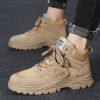 Men Tactical Military Army Boots Breathable Leather High Top Casual Desert Work Shoes Winter Mens SWAT Ankle Combat Boots