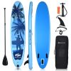 Goplus 10' Inflatable Stand Up Paddle Board 6.5' Thick SUP with Premium Accessorie