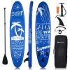 Goplus 10' Inflatable Stand Up Paddle Board 6.5' Thick SUP with Premium Accessorie