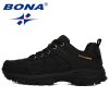 BONA 2022 New Designers Popular Hiking Shoes Man Nubuck Leather Mesh Outdoor Men Sneakers Climbing Shoes Men Sport Shoes Trendy